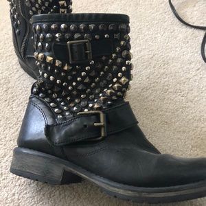 Steve Madden studded boots